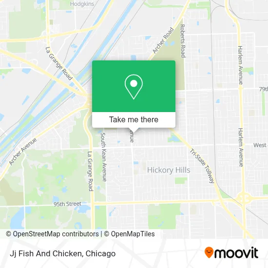 Jj Fish And Chicken map