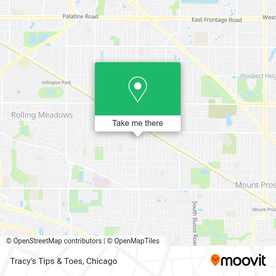 Tracy's Tips & Toes map