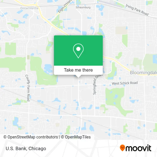 U.S. Bank map