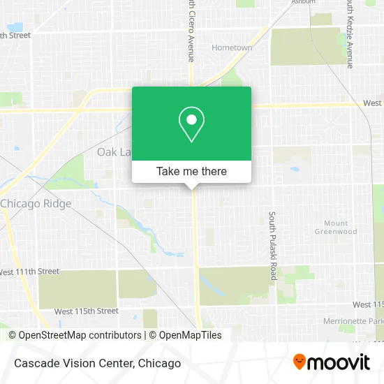 Cascade Vision Center map