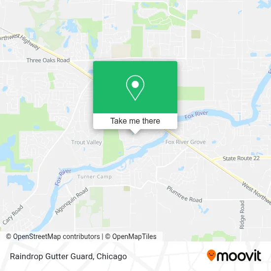 Raindrop Gutter Guard map
