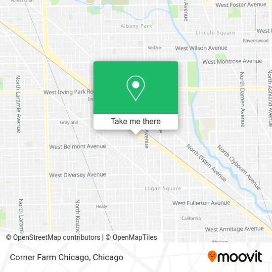 Corner Farm Chicago map