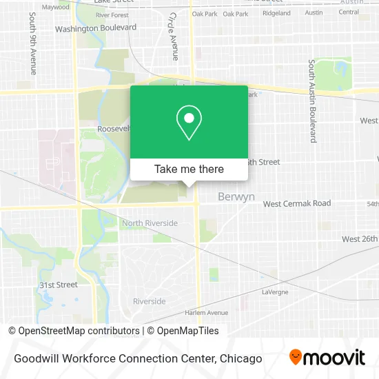Goodwill Workforce Connection Center map