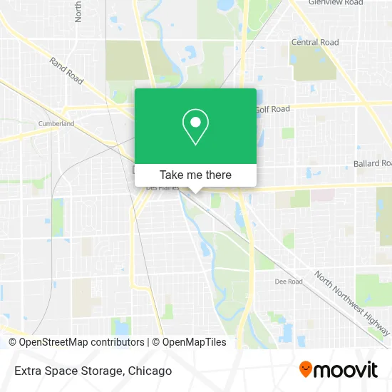 Extra Space Storage map