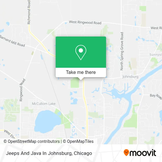 Jeeps And Java In Johnsburg map