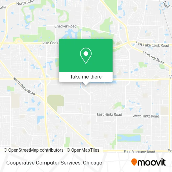 Cooperative Computer Services map