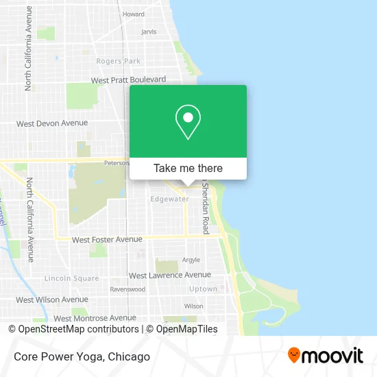 Core Power Yoga map