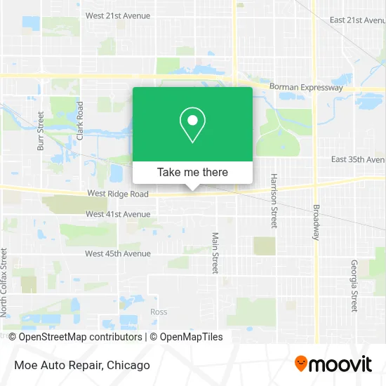 Moe Auto Repair map