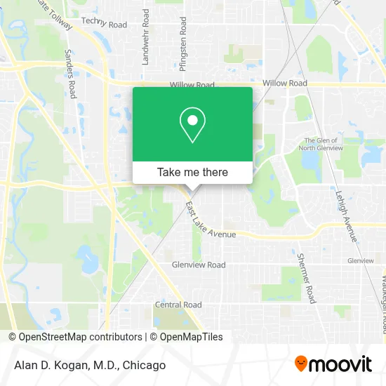 Alan D. Kogan, M.D. map