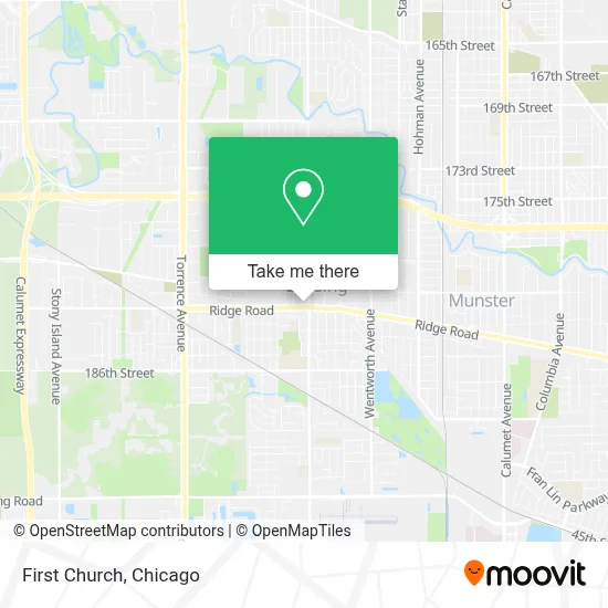 First Church map