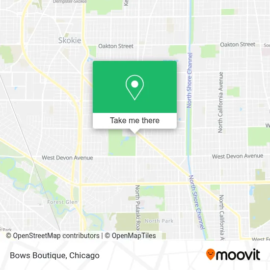 Bows Boutique map