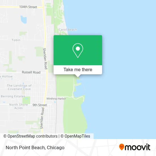 North Point Beach map
