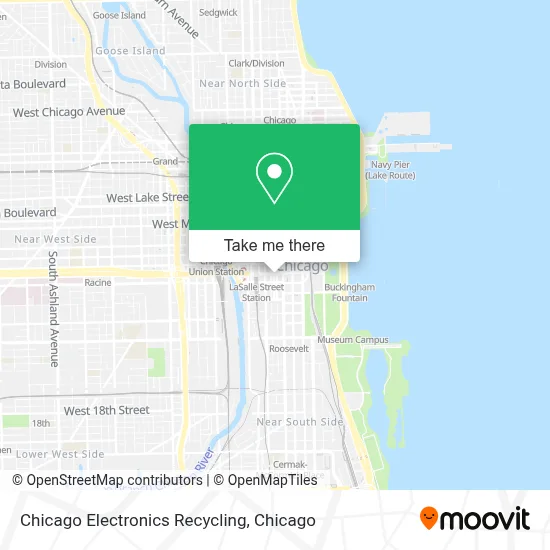 Chicago Electronics Recycling map