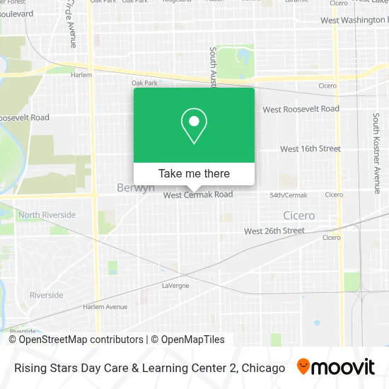 Rising Stars Day Care & Learning Center 2 map