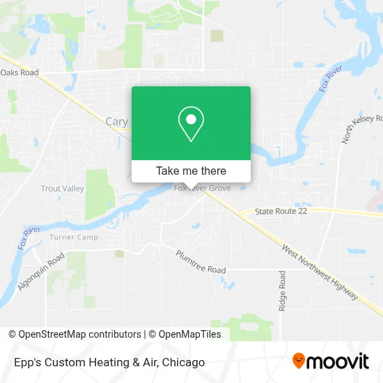 Epp's Custom Heating & Air map