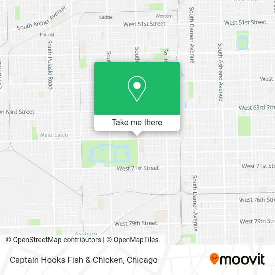 Captain Hooks Fish & Chicken map