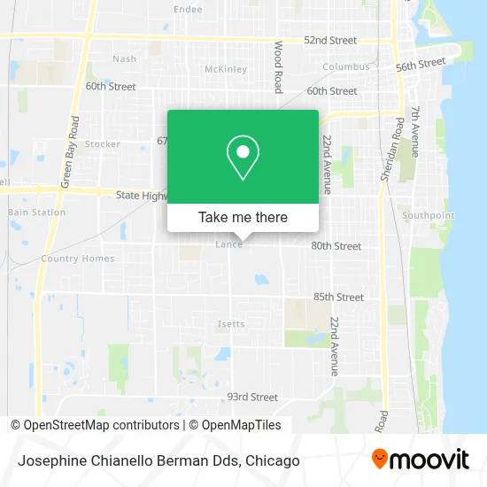 Josephine Chianello Berman Dds map
