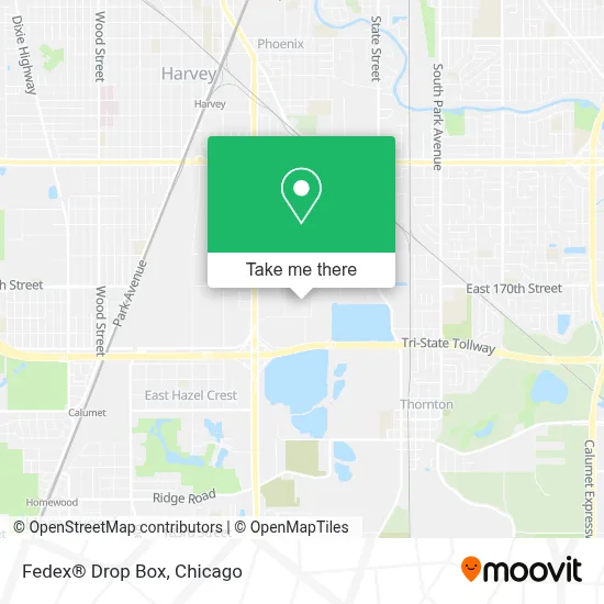 Fedex® Drop Box map