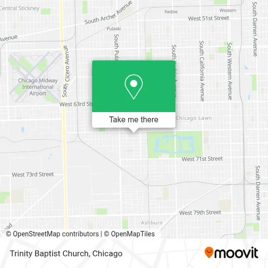 Trinity Baptist Church map