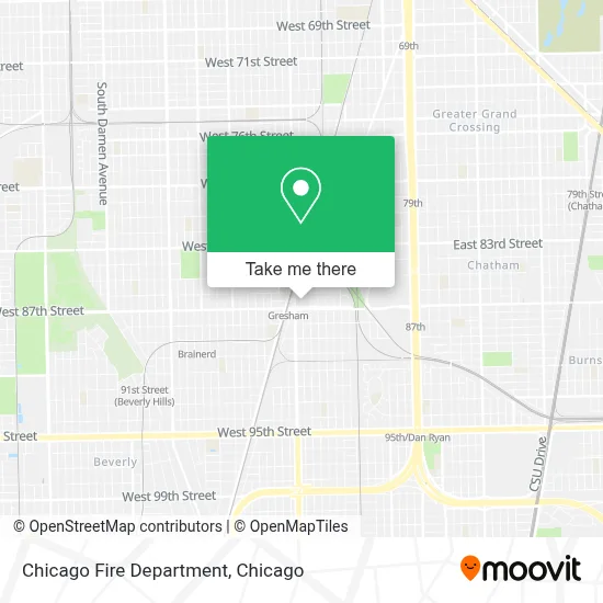 Chicago Fire Department map