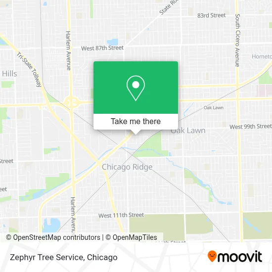 Zephyr Tree Service map