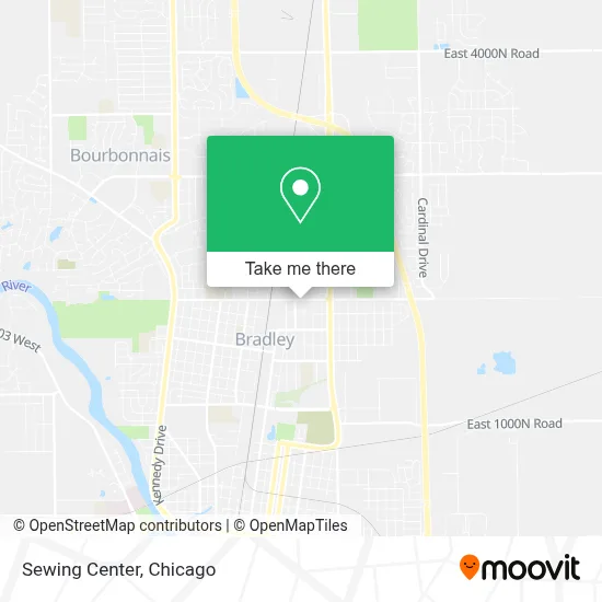 Sewing Center map