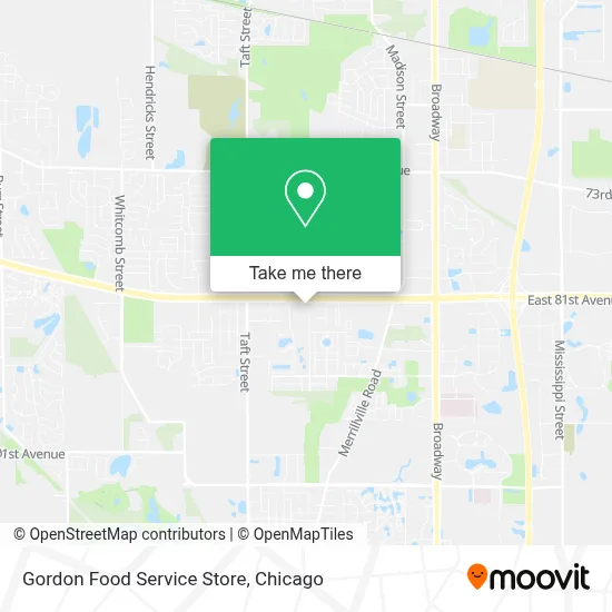 Gordon Food Service Store map