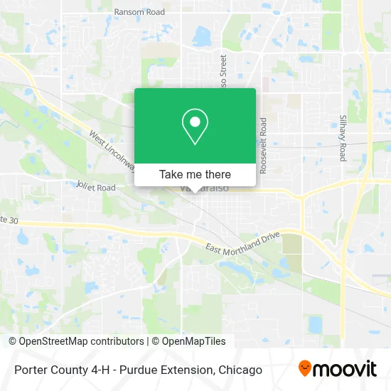 Porter County 4-H - Purdue Extension map