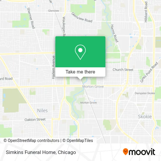 Simkins Funeral Home map
