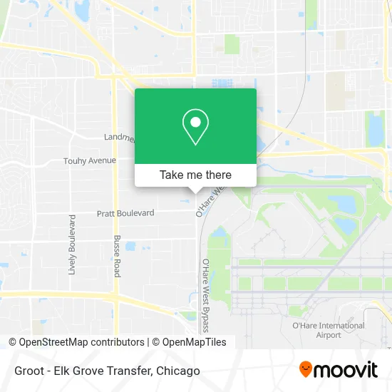 Groot - Elk Grove Transfer map