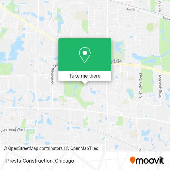 Presta Construction map