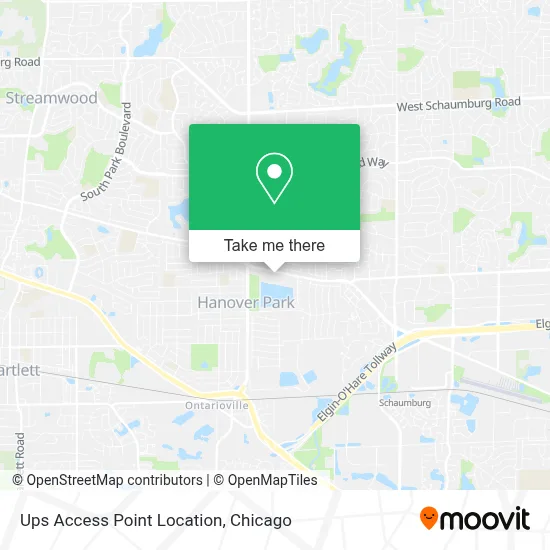 Ups Access Point Location map