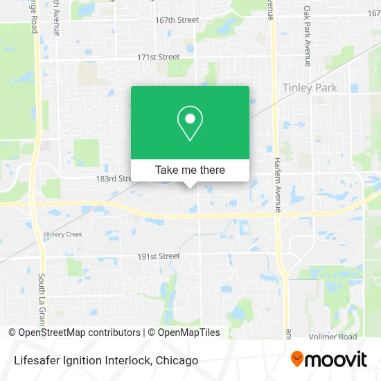 Lifesafer Ignition Interlock map