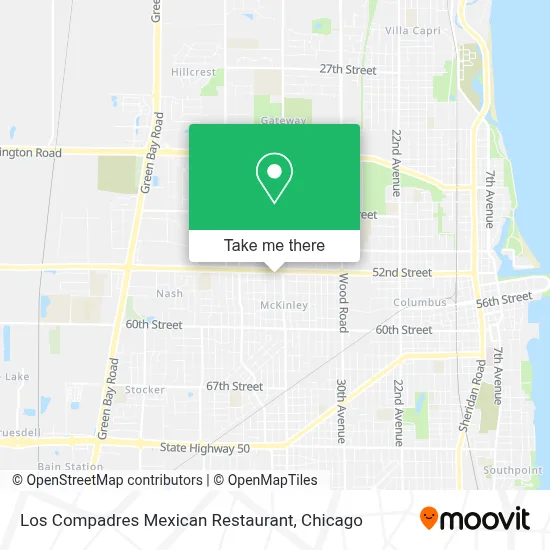 Los Compadres Mexican Restaurant map