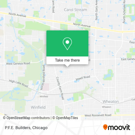 P.F.E. Builders map