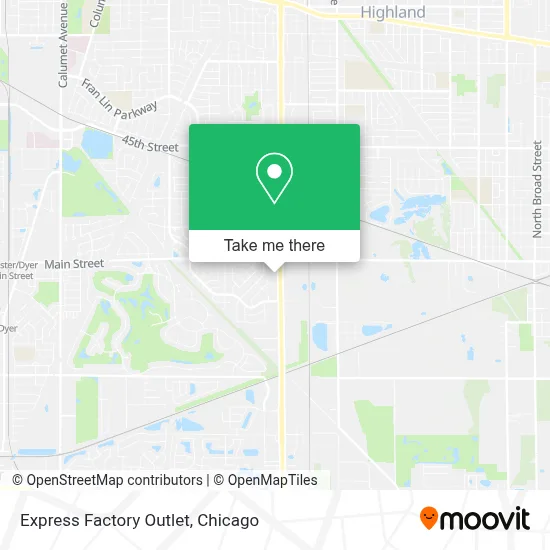 Express Factory Outlet map