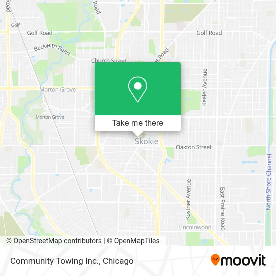 Community Towing Inc. map