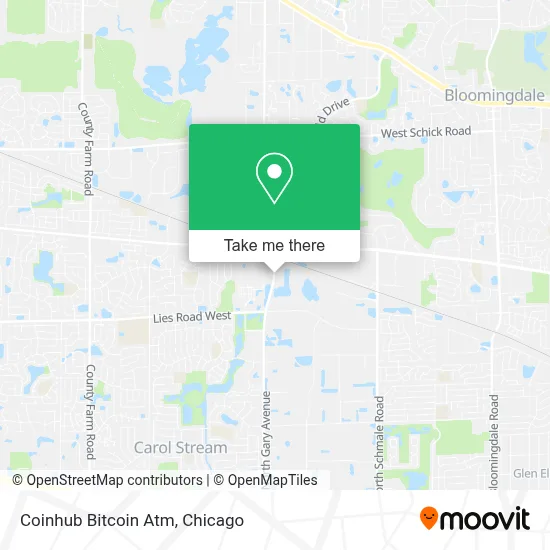 Coinhub Bitcoin Atm map