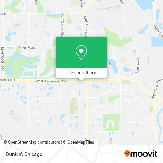 Dunkin' map