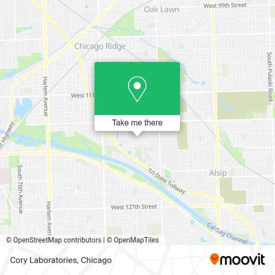 Cory Laboratories map