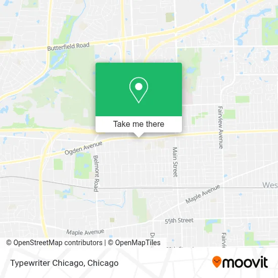 Typewriter Chicago map