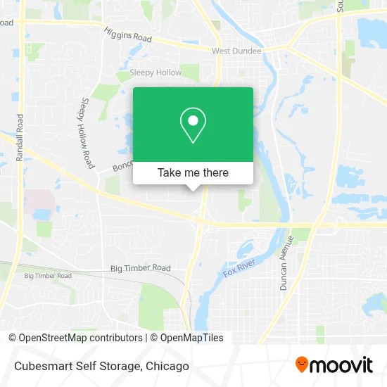 Cubesmart Self Storage map