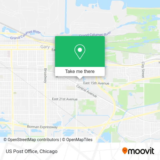 Us Post Office map
