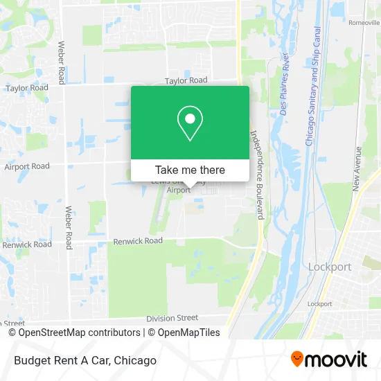 Budget Rent A Car map