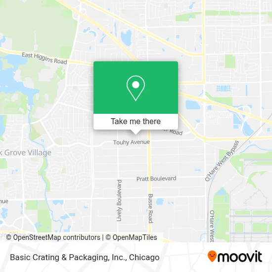 Basic Crating & Packaging, Inc. map