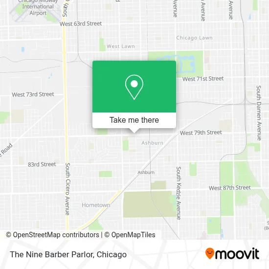The Nine Barber Parlor map