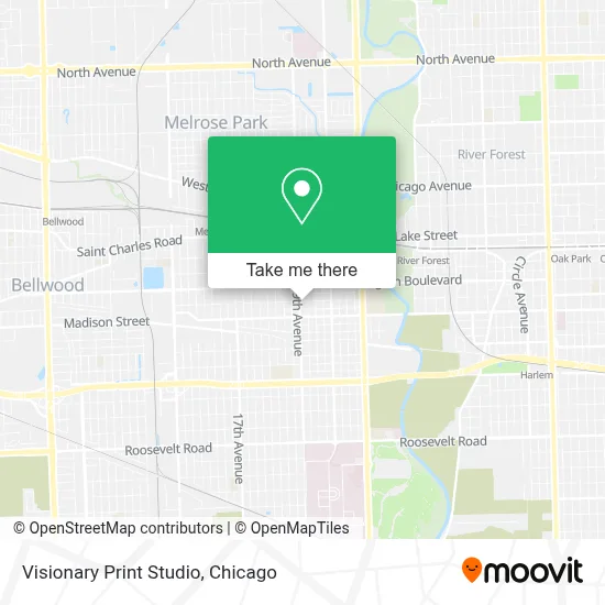 Visionary Print Studio map