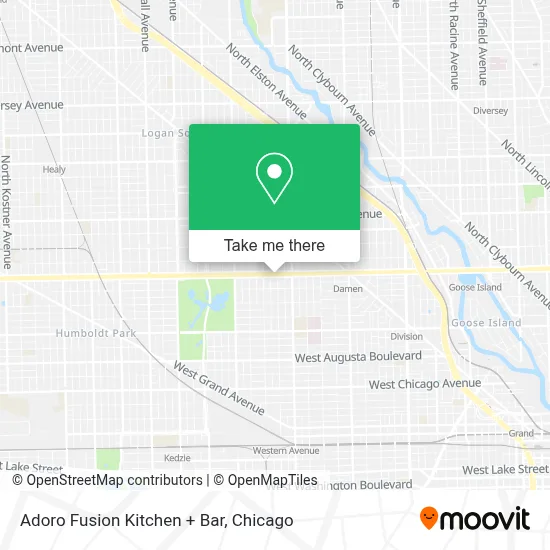 Adoro Fusion Kitchen + Bar map
