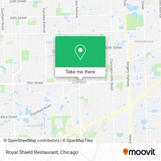 Royal Shield Restaurant map