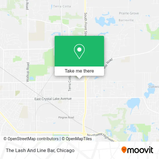 The Lash And Line Bar map